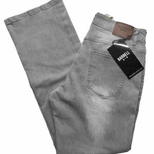 NEW Grey Barbell Apparel Jeans Mens 32x32 Gray Athletic Fit Denim Stretch